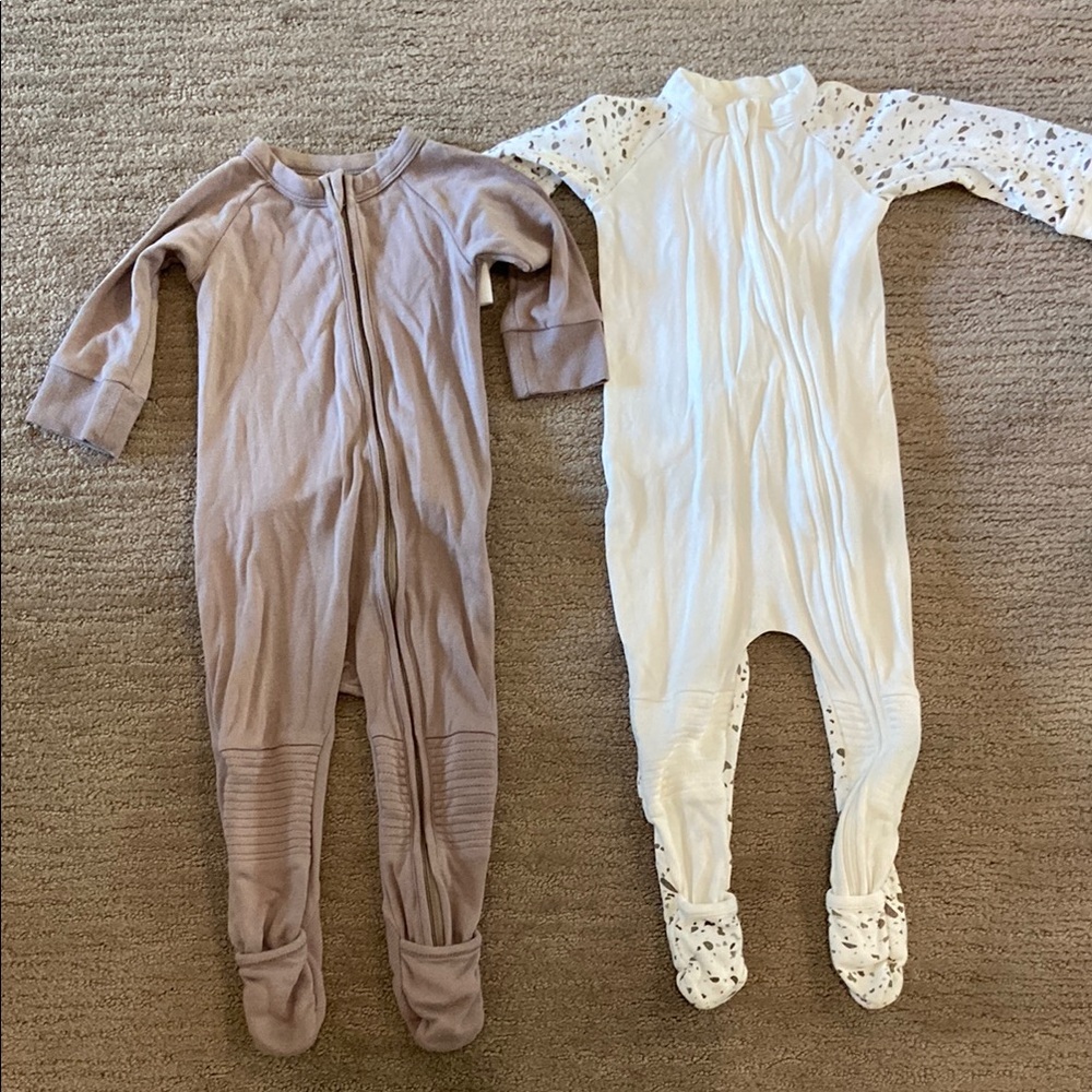 Kids One Piece Set - Cream and Tan